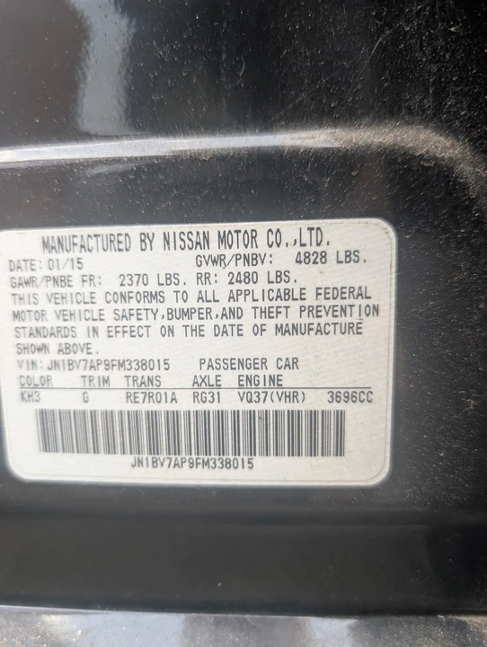 2015 Infiniti Q50 - Image 10 of 10