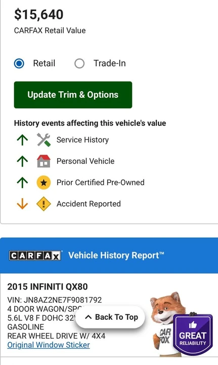 2015 Infiniti QX80 - Image 11 of 12