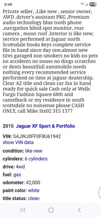2015 Jaguar X250 XF - Image 4 of 23