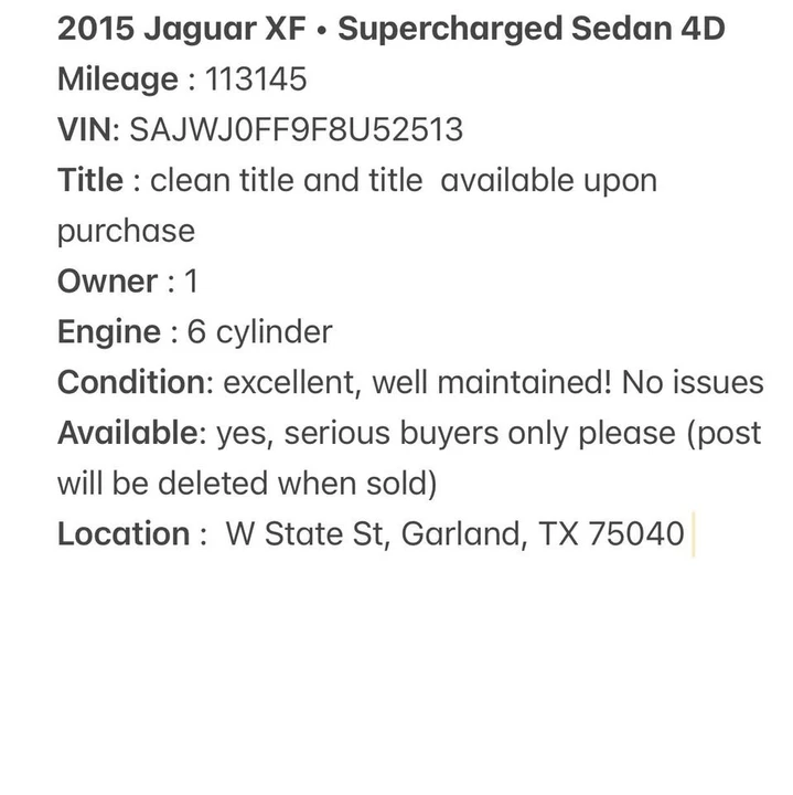 2015 Jaguar X250 XF - Image 7 of 7