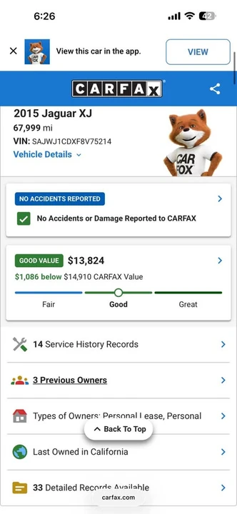 2015 Jaguar X351 XJ - Image 15 of 15