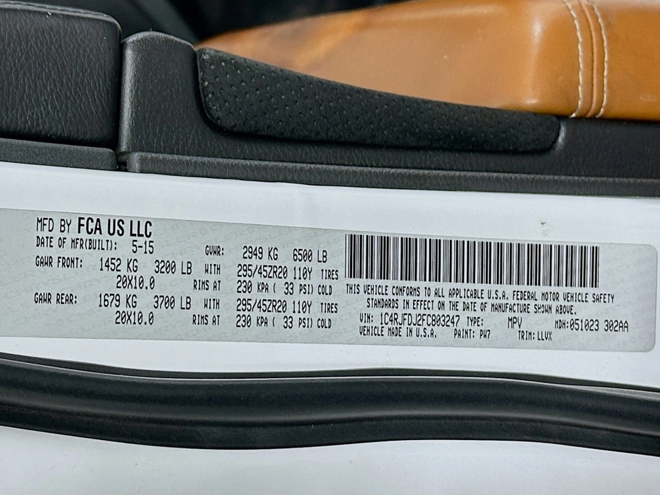 2015 Jeep WK2 Grand Cherokee - Image 10 of 31