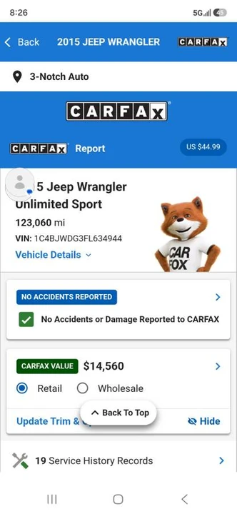2015 Jeep JK Wrangler - Image 10 of 13