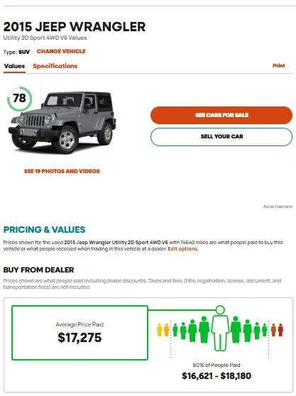 2015 Jeep JK Wrangler - Image 10 of 10