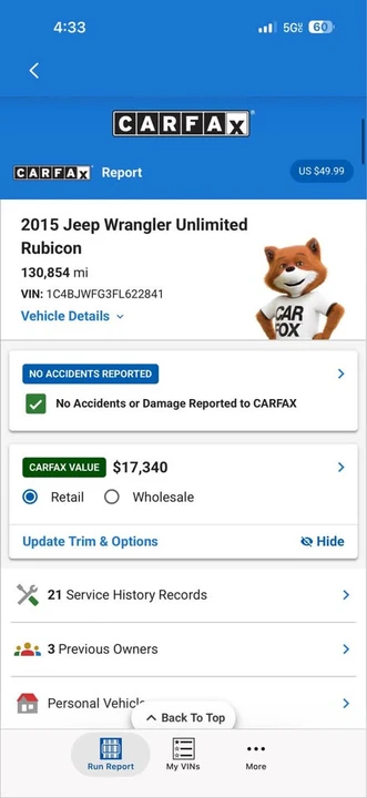 2015 Jeep JK Wrangler - Image 16 of 17