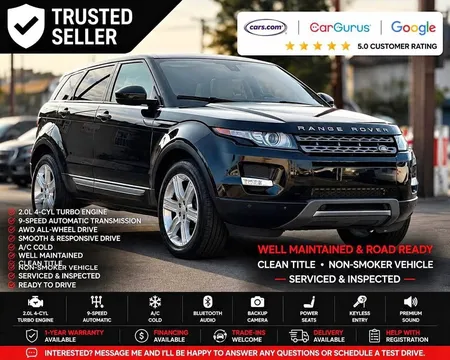 2015 Land Rover Range Rover Evoque Pure Premium Sport Utility 4D