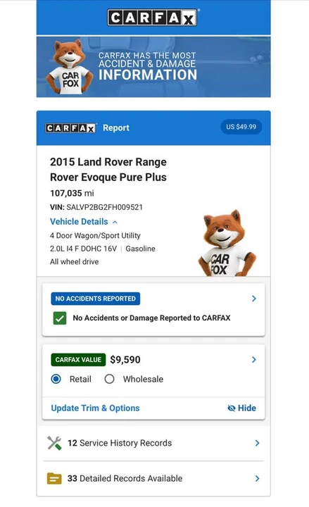 2015 Land Rover Range Rover Evoque 1st Gen - Image 19 of 20