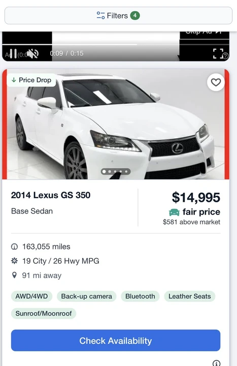 2015 Lexus GS 4th Gen - Image 17 of 19
