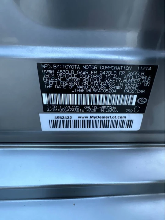 2015 Lexus GS 4th Gen - Image 2 of 20