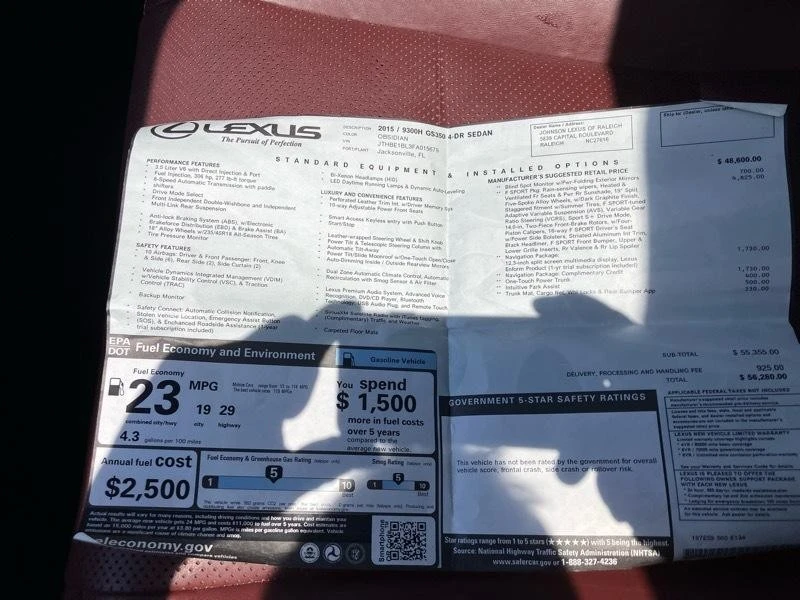 2015 Lexus GS 4th Gen - Image 17 of 25
