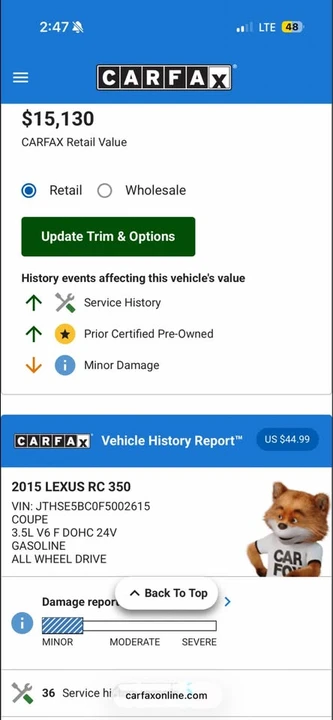 2015 Lexus RC - Image 14 of 14
