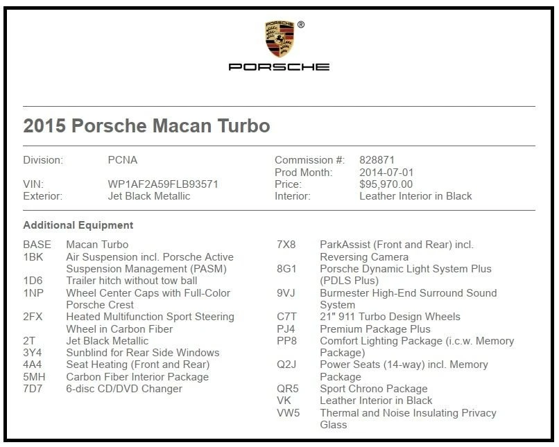 2015 Porsche Macan Turbo - Image 19 of 20