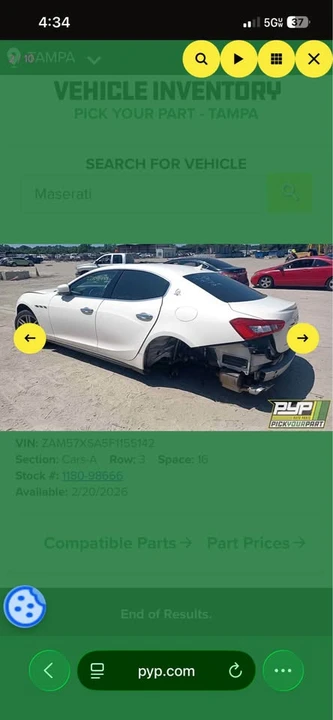 2015 Maserati Ghibli 3rd Gen - Image 7 of 10