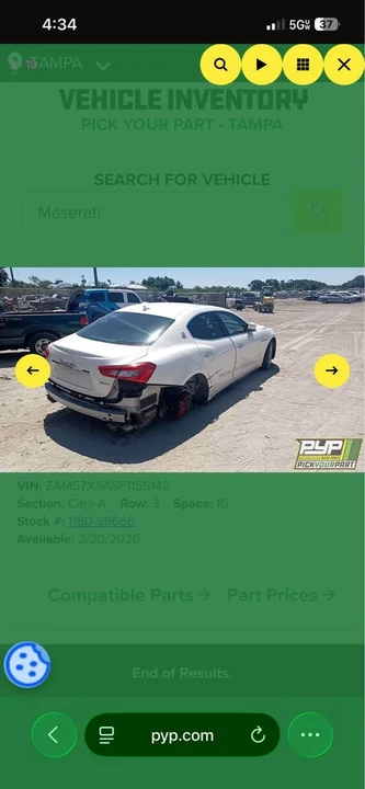 2015 Maserati Ghibli 3rd Gen - Image 8 of 10