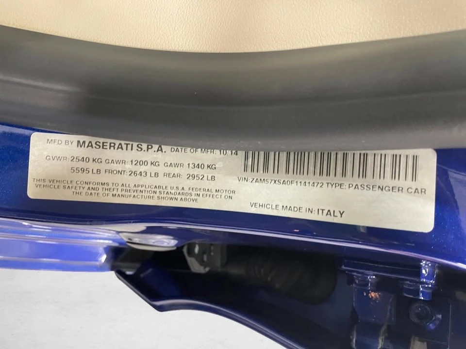 2015 Maserati Ghibli 3rd Gen - Image 13 of 20