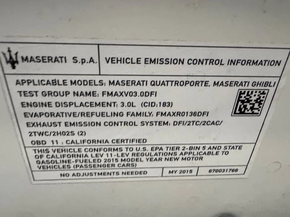 2015 Maserati Ghibli 3rd Gen - Image 20 of 20