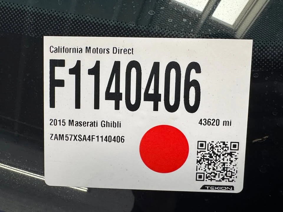 2015 Maserati Ghibli 3rd Gen - Image 19 of 20