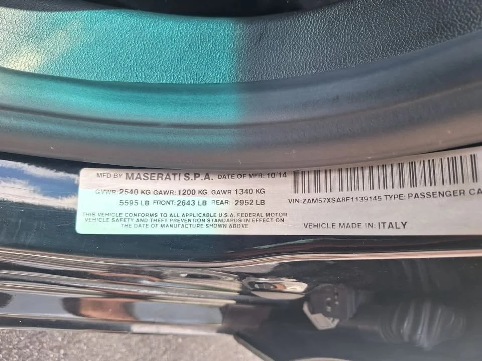2015 Maserati Ghibli 3rd Gen - Image 17 of 19