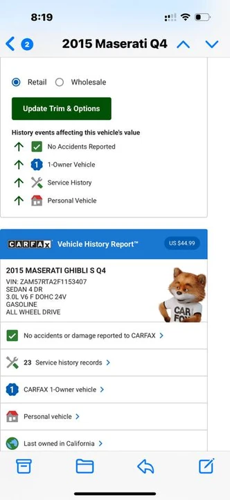 2015 Maserati Ghibli 3rd Gen - Image 23 of 24