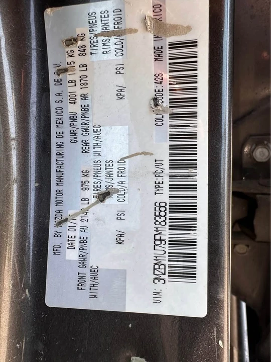2015 Mazda Mazda 3 3rd Gen - Image 7 of 8