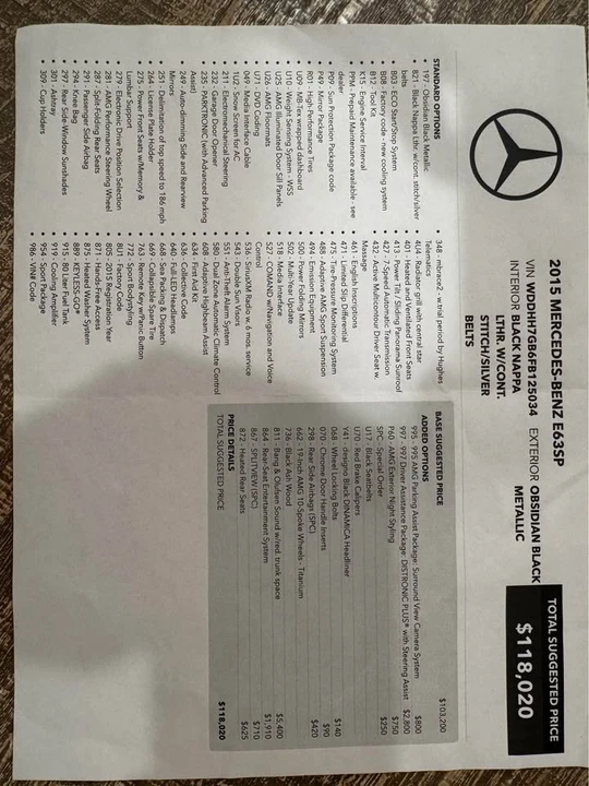 2015 Mercedes-Benz W212 E 63 AMG - Image 13 of 15