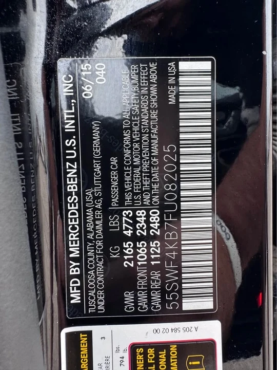 2015 Mercedes-Benz W205 C-Class - Image 14 of 20