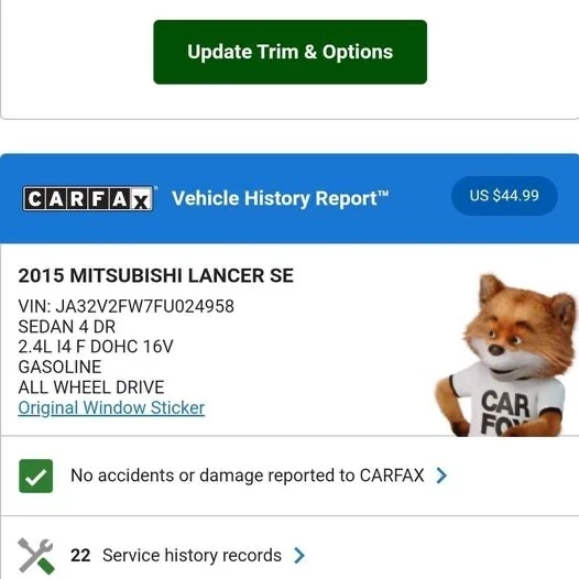 2015 Mitsubishi Lancer 10th Gen - Image 2 of 20