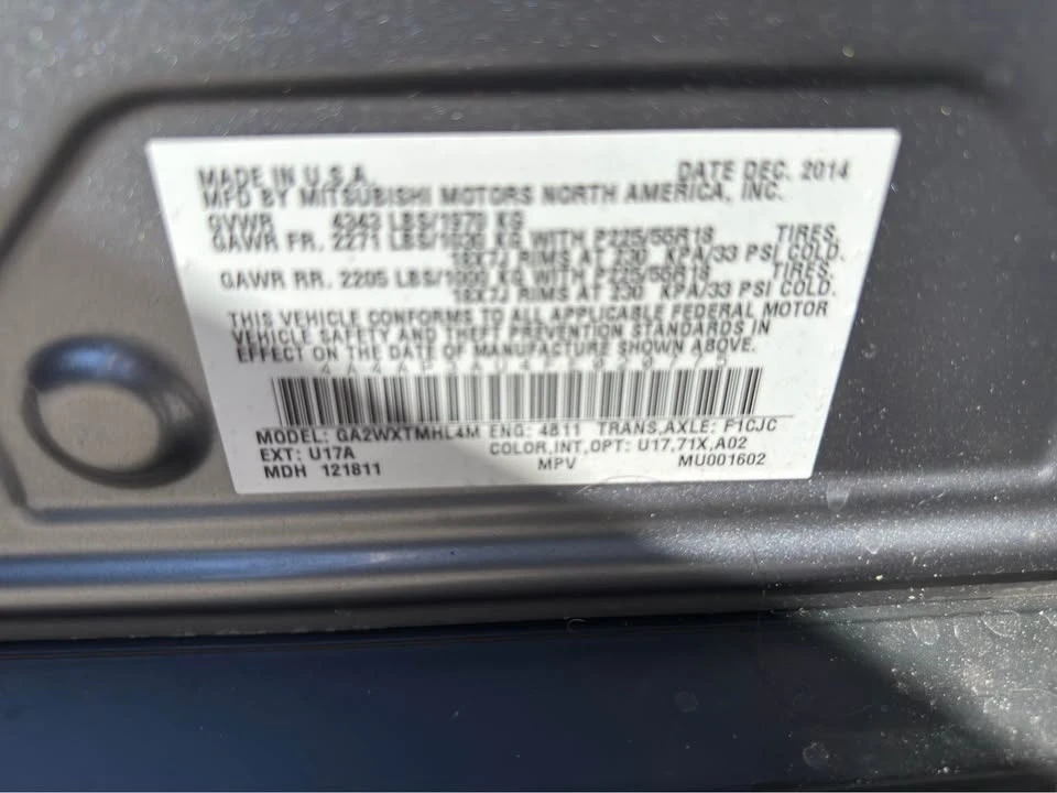 2015 Mitsubishi Outlander Sport - Image 16 of 16