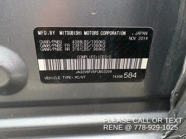 2015 Mitsubishi Lancer 9th Gen - Image 19 of 19