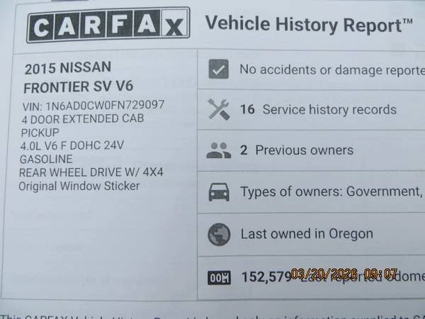2015 Nissan Frontier 2nd Gen - Image 19 of 20