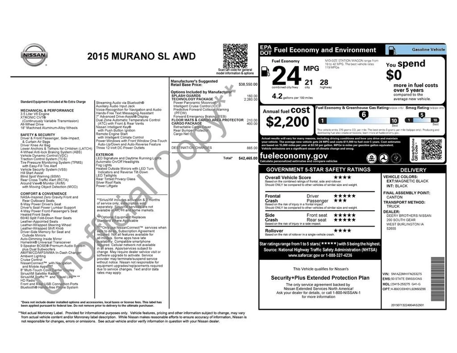 2015 Nissan Murano 3rd Gen - Image 4 of 12