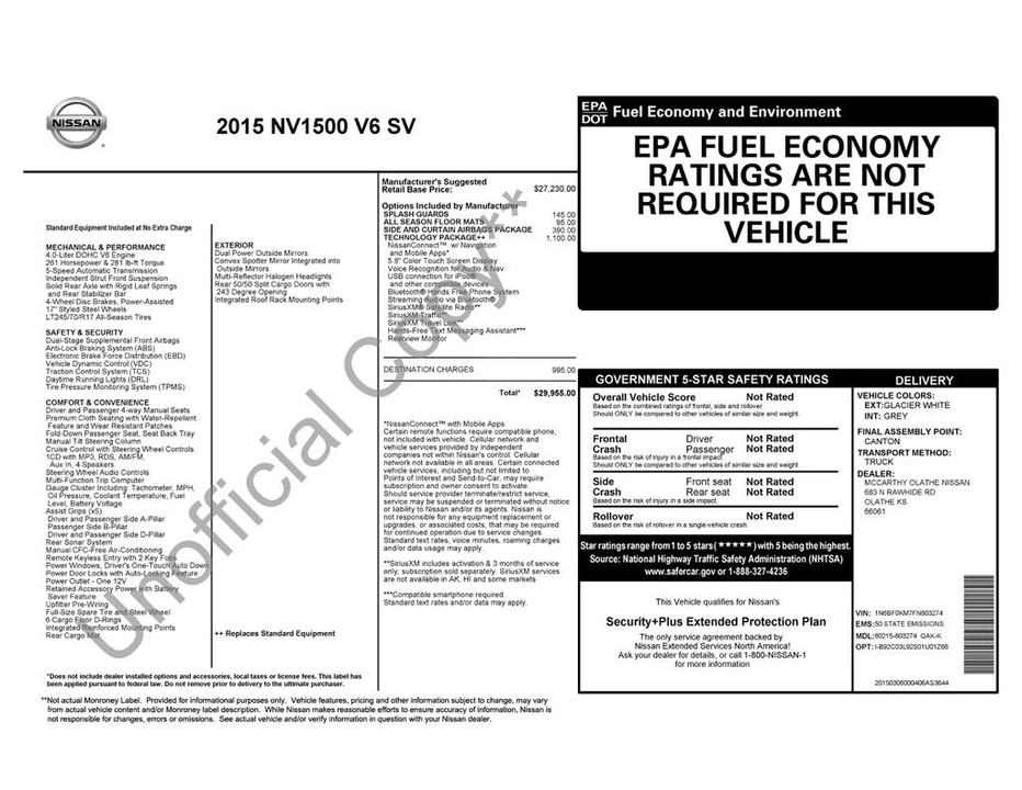 2015 Nissan NV2500 - Image 4 of 12