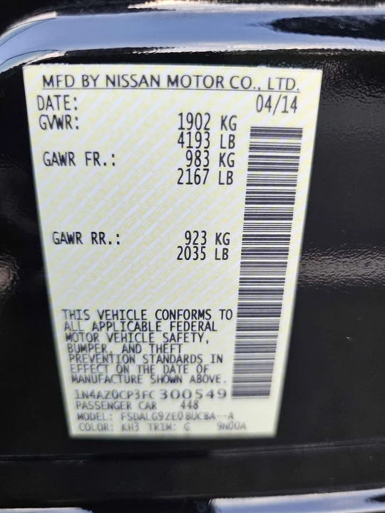 2015 Nissan Leaf - Image 9 of 14