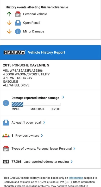 2015 Porsche 958 Cayenne S - Image 6 of 10