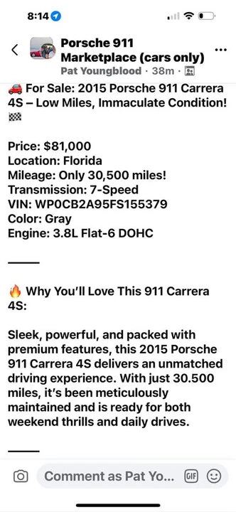 2015 Porsche 991 Carrera GTS - Image 12 of 12