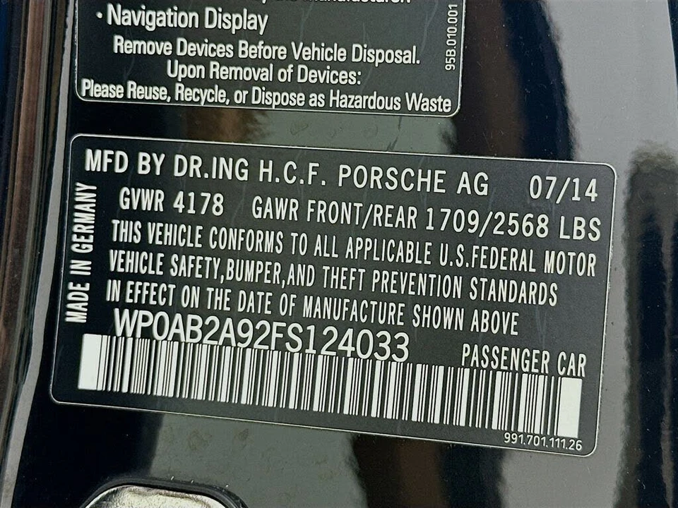 2015 Porsche 991 Carrera 4S - Image 18 of 18