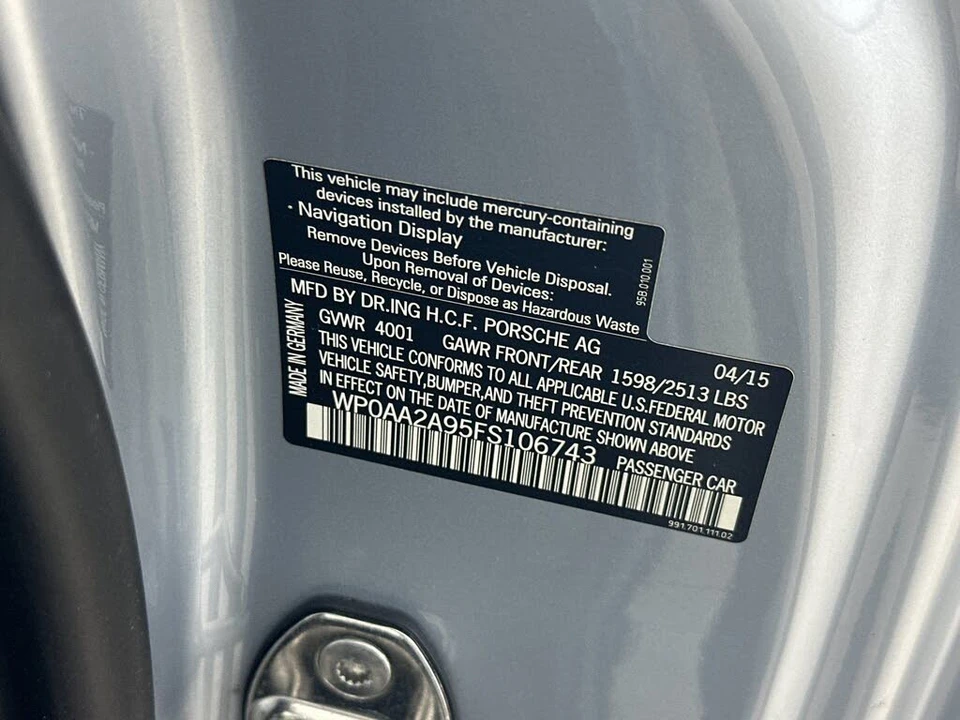 2015 Porsche 991 Carrera - Image 28 of 28