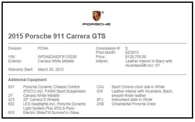 2015 Porsche 991 Carrera GTS - Image 1 of 24