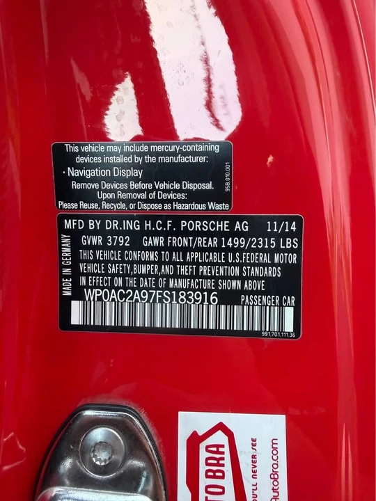 2015 Porsche 991 GT3 - Image 14 of 16