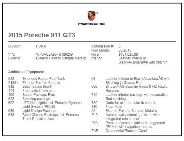 2015 Porsche 991 GT3 - Image 19 of 19