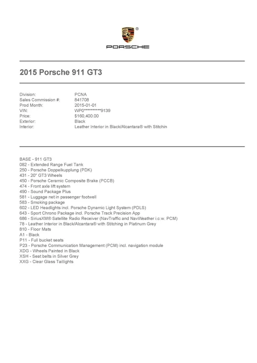 2015 Porsche 991 GT3 - Image 19 of 20