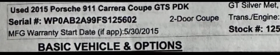 2015 Porsche 991 Carrera - Image 14 of 14