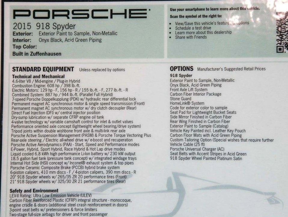 2015 Porsche 918 Spyder - Image 9 of 11