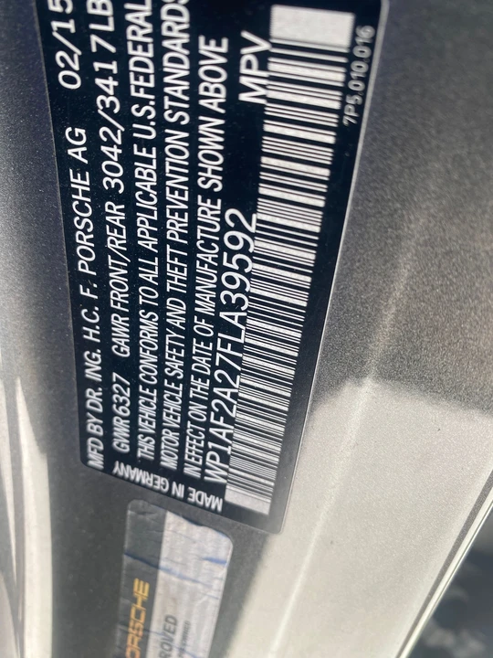 2015 Porsche 958 Cayenne Diesel - Image 2 of 20