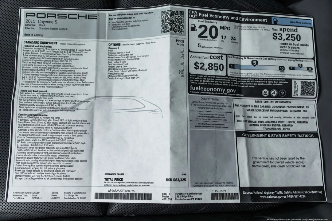 2015 Porsche 958 Cayenne S - Image 17 of 21