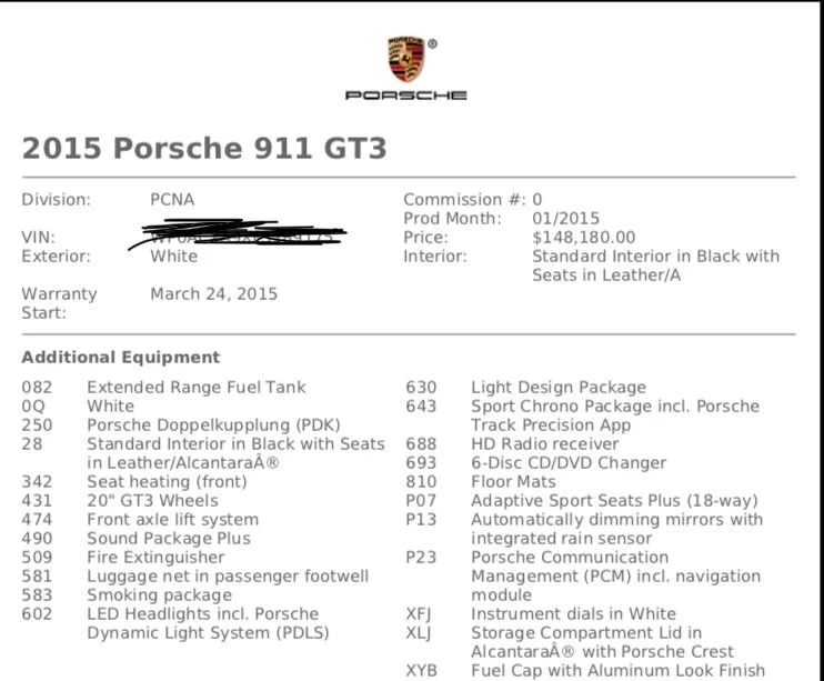 2015 Porsche 991 GT3 - Image 2 of 2
