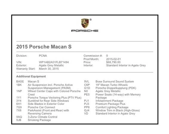 2015 Porsche Macan S - Image 21 of 21