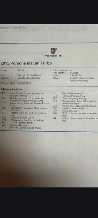 2015 Porsche Macan Turbo - Image 10 of 10