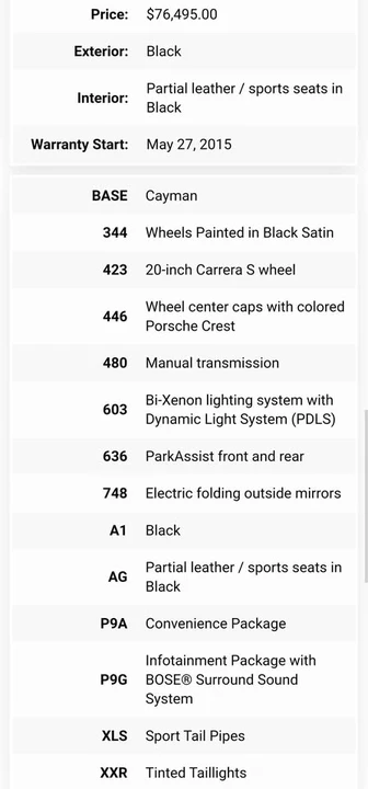 2015 Porsche 981 Cayman - Image 15 of 16