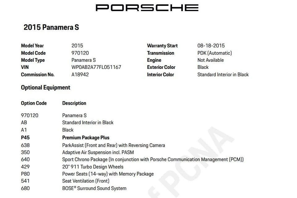 2015 Porsche 970 Panamera 4S - Image 8 of 8